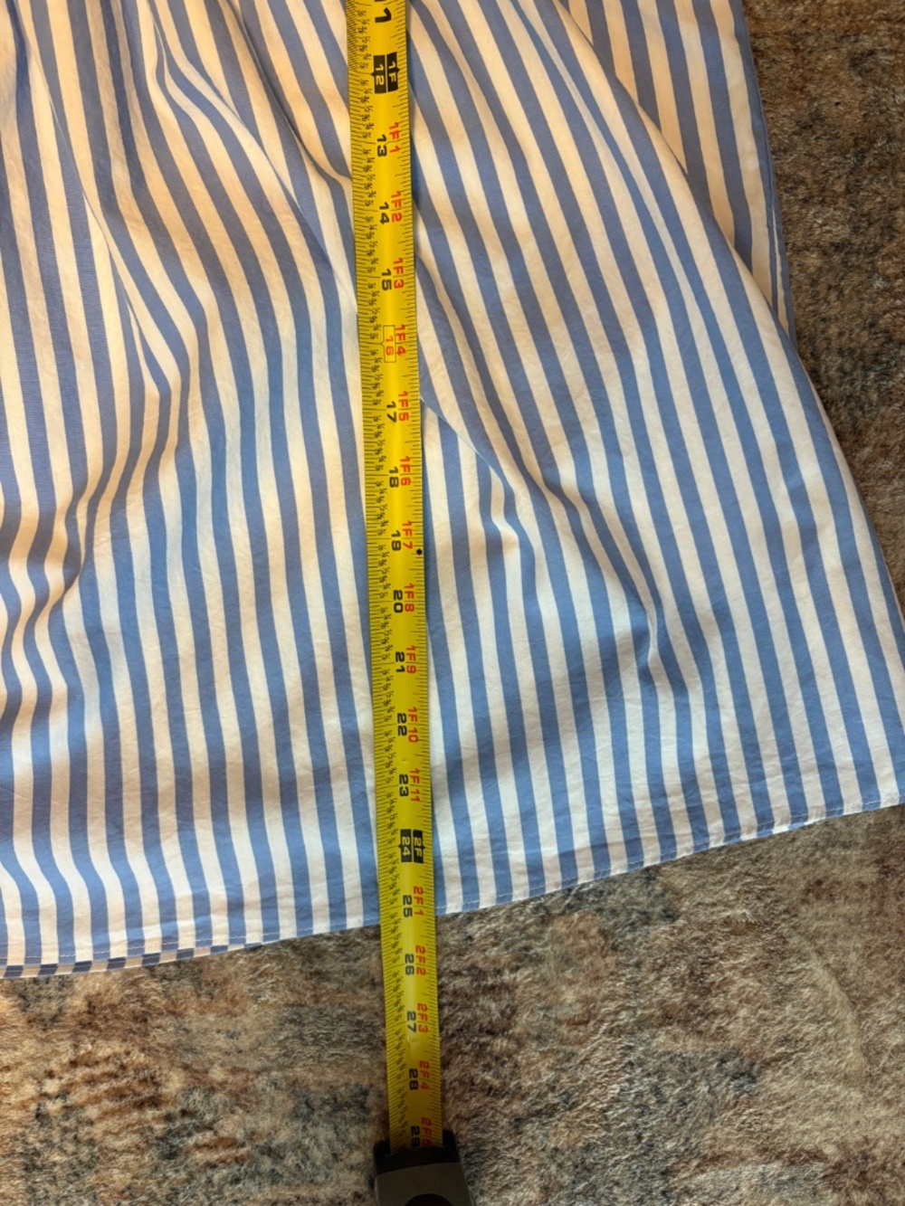 Tuckernuck Pomander Place Women's S/S Blue Stripe Celia Shirt Top Blouse XXL - Picture 9 of 9